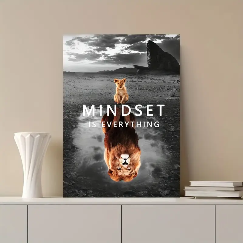 Mindset2 Motivační plátno "Mindset Is Everything" - Image 1