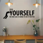 Motivační nástěnná samolepka "Push Yourself" - Image 2