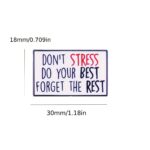 Kovový odznak „DON'T STRESS..." - Image 3